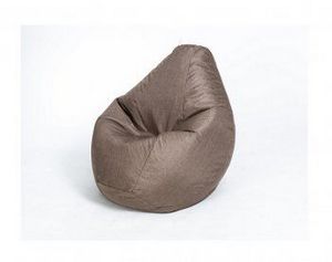 Кресло-мешок Груша велюр коричневое большое в Ноябрьске - noyabrsk.ok-mebel.com | фото 1