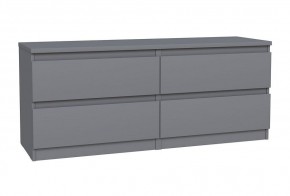 2.03.03.100.4 КАСТОР тумба 4 ящика RU серая в Ноябрьске - noyabrsk.ok-mebel.com | фото