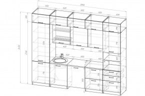 АНТИКА Кухонный гарнитур Экстра 5 (3000 мм) в Ноябрьске - noyabrsk.ok-mebel.com | фото 2