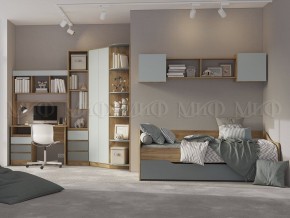 ЧЕЛСИ Color Антресоль (Мята/Дуб крафт) в Ноябрьске - noyabrsk.ok-mebel.com | фото 2