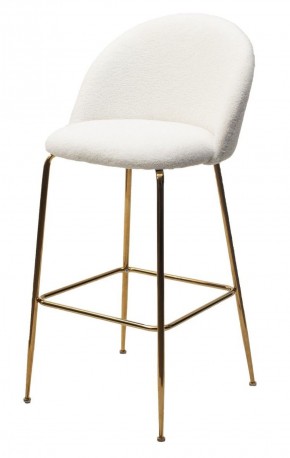 Барный стул GLADE NINI-01 Белый, teddy / золотой каркас М-City в Ноябрьске - noyabrsk.ok-mebel.com | фото 1