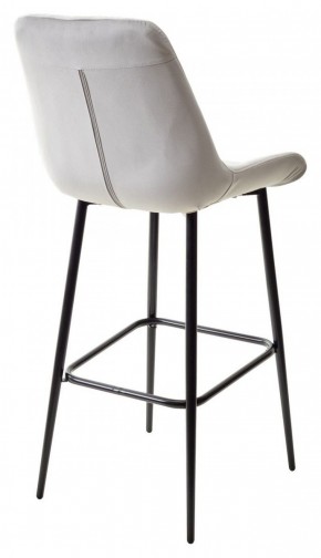 Барный стул ХОФМАН, цвет H-09 Светло-серый, велюр / черный каркас М-City в Ноябрьске - noyabrsk.ok-mebel.com | фото 6