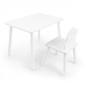 Детский комплект стол и стул «Облачко» Rolti Baby (белый/белый, массив березы/мдф) в Ноябрьске - noyabrsk.ok-mebel.com | фото 1