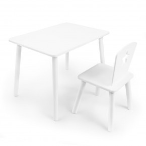 Детский комплект стол и стул «Звезда» Rolti Baby (белый/белый, массив березы/мдф) в Ноябрьске - noyabrsk.ok-mebel.com | фото 1