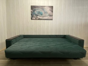 Диван Престиж-15 (НПБ+МДФ) велюр Sensey bottle green в Ноябрьске - noyabrsk.ok-mebel.com | фото 4
