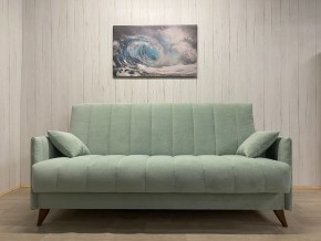 Диван Престиж-3 (НПБ) велюр Sensey mist green в Ноябрьске - noyabrsk.ok-mebel.com | фото