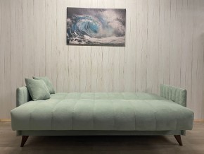 Диван Престиж-3 (НПБ) велюр Sensey mist green в Ноябрьске - noyabrsk.ok-mebel.com | фото 3