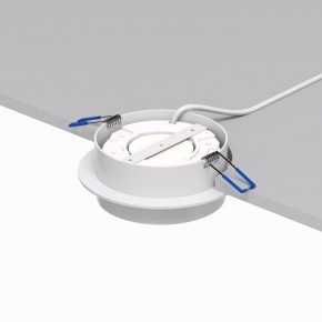 DK2090-WH Встраиваемый светильник FLAT, IP 20, до 15 Вт, GX53, LED, белый, алюминий в Ноябрьске - noyabrsk.ok-mebel.com | фото 3