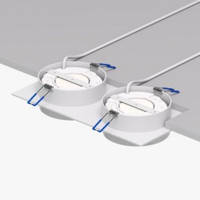 DK2092-WH Встраиваемый светильник FLAT, IP 20, до 15 Вт, GX53, LED, белый, алюминий в Ноябрьске - noyabrsk.ok-mebel.com | фото 4