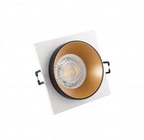 DK2402-GD Встраиваемый светильник, IP 20, 50 Вт, GU10, черный/золотой, алюминий в Ноябрьске - noyabrsk.ok-mebel.com | фото