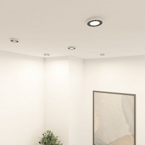 DK2441-WB Встраиваемый светильник DUAL 9+9 Вт, LED 4000K, IP 20, d120mm, белый/черный, алюминий/акрил в Ноябрьске - noyabrsk.ok-mebel.com | фото 6