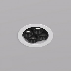 DK2510-WB Встраиваемый светильник SPACE со светодиодом d65 220V 8W 38° 4000К IP20 белый/черный алюминий в Ноябрьске - noyabrsk.ok-mebel.com | фото