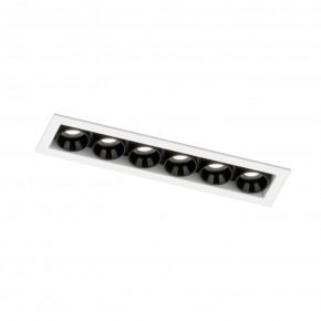 DK2514-WB Встраиваемый светильник SPACE со светодиодом L126mm 220V 10W 38° 4000К IP20 белый/черный алюминий в Ноябрьске - noyabrsk.ok-mebel.com | фото 5