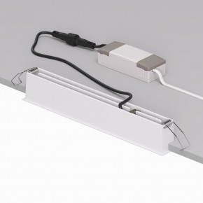 DK2515-WB Встраиваемый светильник SPACE со светодиодом L240mm 220V 20W 38° 4000К IP20 белый/черный алюминий в Ноябрьске - noyabrsk.ok-mebel.com | фото 3