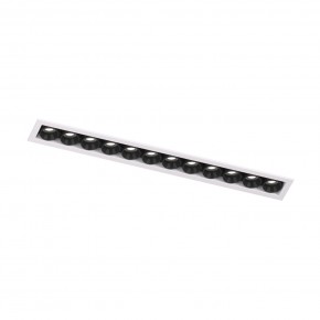 DK2515-WB Встраиваемый светильник SPACE со светодиодом L240mm 220V 20W 38° 4000К IP20 белый/черный алюминий в Ноябрьске - noyabrsk.ok-mebel.com | фото 4