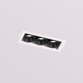 DK2530-WB Встраиваемый светильник SPACE со светодиодом под шпатлевку L69mm 220V 6W 38° 4000К IP20 белый/черный алюминий в Ноябрьске - noyabrsk.ok-mebel.com | фото