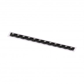 DK2532-WB Встраиваемый светильник SPACE со светодиодом под шпатлевку L240mm 220V 20W 38° 4000К IP20 белый/черный алюминий в Ноябрьске - noyabrsk.ok-mebel.com | фото 5