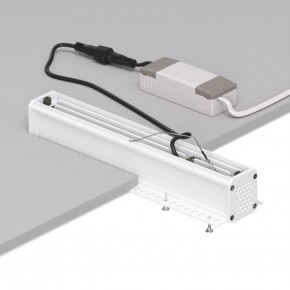 DK2532-WB Встраиваемый светильник SPACE со светодиодом под шпатлевку L240mm 220V 20W 38° 4000К IP20 белый/черный алюминий в Ноябрьске - noyabrsk.ok-mebel.com | фото 6