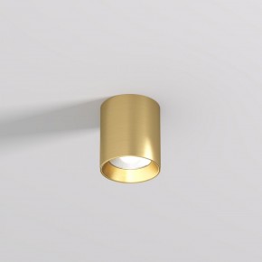 DK2610-SB Накладной светильник SHINE TUBE со светодиодом, D70*H80, IP20, 3000К, 10W, RA?90, сатинированная латунь, алюминий в Ноябрьске - noyabrsk.ok-mebel.com | фото
