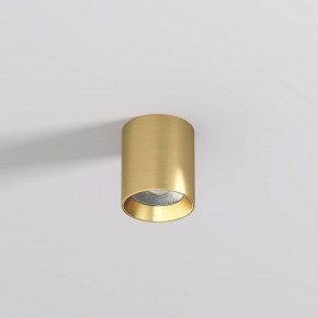 DK2610-SB Накладной светильник SHINE TUBE со светодиодом, D70*H80, IP20, 3000К, 10W, RA?90, сатинированная латунь, алюминий в Ноябрьске - noyabrsk.ok-mebel.com | фото 2