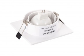 DK3021-WH Встраиваемый светильник, IP 20, 10 Вт, GU5.3, LED, белый, пластик в Ноябрьске - noyabrsk.ok-mebel.com | фото 4