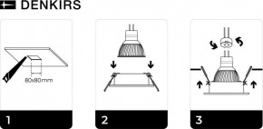 DK3021-WH Встраиваемый светильник, IP 20, 10 Вт, GU5.3, LED, белый, пластик в Ноябрьске - noyabrsk.ok-mebel.com | фото 5