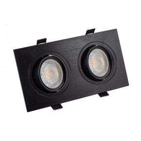 DK3022-BK Встраиваемый светильник, IP 20, 10 Вт, GU5.3, LED, черный, пластик в Ноябрьске - noyabrsk.ok-mebel.com | фото