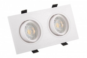 DK3022-WH Встраиваемый светильник, IP 20, 10 Вт, GU5.3, LED, белый, пластик в Ноябрьске - noyabrsk.ok-mebel.com | фото