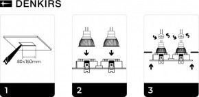 DK3022-WH Встраиваемый светильник, IP 20, 10 Вт, GU5.3, LED, белый, пластик в Ноябрьске - noyabrsk.ok-mebel.com | фото 6