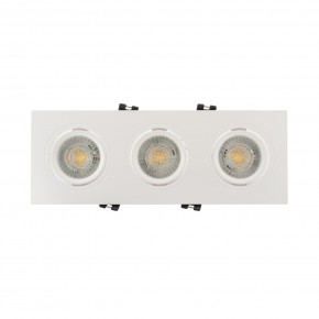 DK3023-WH Встраиваемый светильник, IP 20, 10 Вт, GU5.3, LED, белый, пластик в Ноябрьске - noyabrsk.ok-mebel.com | фото