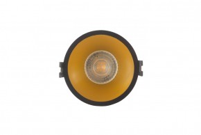 DK3026-BG Встраиваемый светильник, IP 20, 10 Вт, GU5.3, LED, черный/золотой, пластик в Ноябрьске - noyabrsk.ok-mebel.com | фото 1