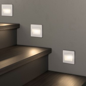 DK3050-WH Светильник встраиваемый в стену, IP 20, LED 3000, 1 Вт, белый, пластик в Ноябрьске - noyabrsk.ok-mebel.com | фото 6