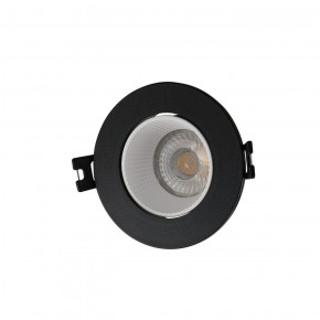 DK3061-BK+WH Встраиваемый светильник, IP 20, 10 Вт, GU5.3, LED, черный/белый, пластик в Ноябрьске - noyabrsk.ok-mebel.com | фото
