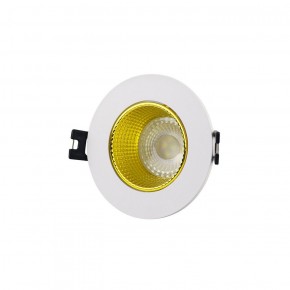 DK3061-WH+YE Встраиваемый светильник, IP 20, 10 Вт, GU5.3, LED, белый/желтый, пластик в Ноябрьске - noyabrsk.ok-mebel.com | фото 1