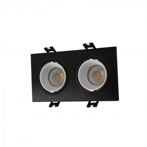DK3072-BK+WH Встраиваемый светильник, IP 20, 10 Вт, GU5.3, LED, черный/белый, пластик в Ноябрьске - noyabrsk.ok-mebel.com | фото