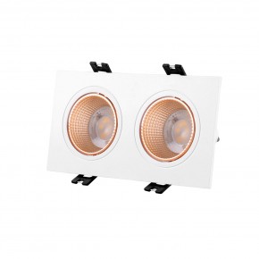 DK3072-WBR Встраиваемый светильник, IP 20, 10 Вт, GU5.3, LED, белый/бронзовый, пластик в Ноябрьске - noyabrsk.ok-mebel.com | фото
