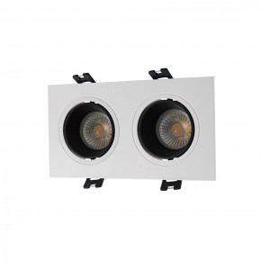 DK3072-WH+BK Встраиваемый светильник, IP 20, 10 Вт, GU5.3, LED, белый/черный, пластик в Ноябрьске - noyabrsk.ok-mebel.com | фото