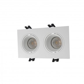 DK3072-WH Встраиваемый светильник, IP 20, 10 Вт, GU5.3, LED, белый/белый, пластик в Ноябрьске - noyabrsk.ok-mebel.com | фото