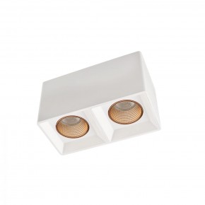 DK3085-WH+BR Светильник накладной IP 20, 10 Вт, GU5.3, LED, белый/бронзовый, пластик в Ноябрьске - noyabrsk.ok-mebel.com | фото