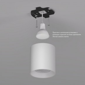 DK3090-WH Светильник накладной IP 20, 10 Вт, GU5.3, LED, белый/белый, пластик в Ноябрьске - noyabrsk.ok-mebel.com | фото 2