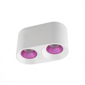 DK3096-WH+PI Светильник накладной IP 20, 10 Вт, GU5.3, LED, белый/розовый, пластик в Ноябрьске - noyabrsk.ok-mebel.com | фото