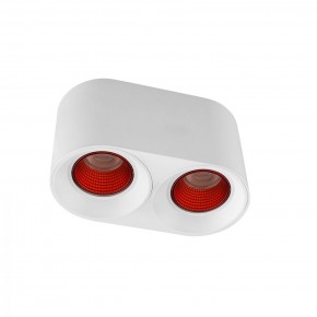DK3096-WH+RD Светильник накладной IP 20, 10 Вт, GU5.3, LED, белый/красный, пластик в Ноябрьске - noyabrsk.ok-mebel.com | фото