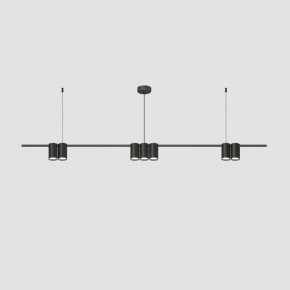 DK4063-BK Подвесной светильник ORBIT, IP20, 7xGU10 LED до 15 Вт, черный матовый, алюминий в Ноябрьске - noyabrsk.ok-mebel.com | фото