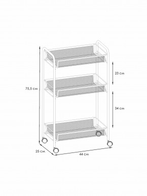 Э 322 С Этажерка "Ладья 2К" Серый в Ноябрьске - noyabrsk.ok-mebel.com | фото 2