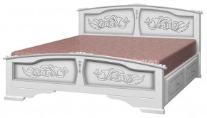 ЕЛЕНА Кровать из массива 1400 с 2-мя ящиками  в Ноябрьске - noyabrsk.ok-mebel.com | фото
