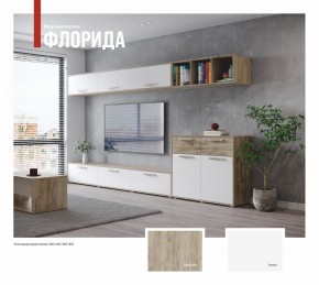 ФЛОРИДА Гостиная (модульная) дуб серый/белый в Ноябрьске - noyabrsk.ok-mebel.com | фото
