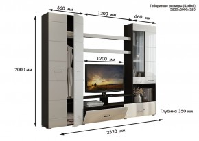 Гостиная Альфа МДФ (Венге/Белый глянец) в Ноябрьске - noyabrsk.ok-mebel.com | фото 3