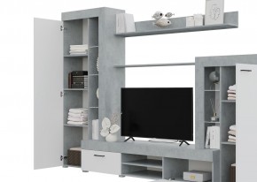 Гостиная Дельта (Бетон/Белый) в Ноябрьске - noyabrsk.ok-mebel.com | фото 2