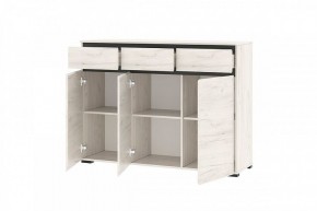 ГРЕТТА Комод 3С3Я 3дв, 3ящ (дуб крафт) в Ноябрьске - noyabrsk.ok-mebel.com | фото 2