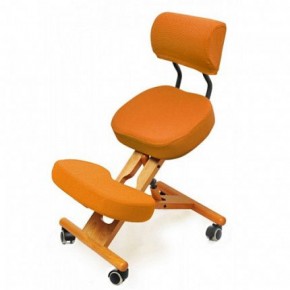 Коленный стул со спинкой Smartstool KW02В + Чехлы в Ноябрьске - noyabrsk.ok-mebel.com | фото 4